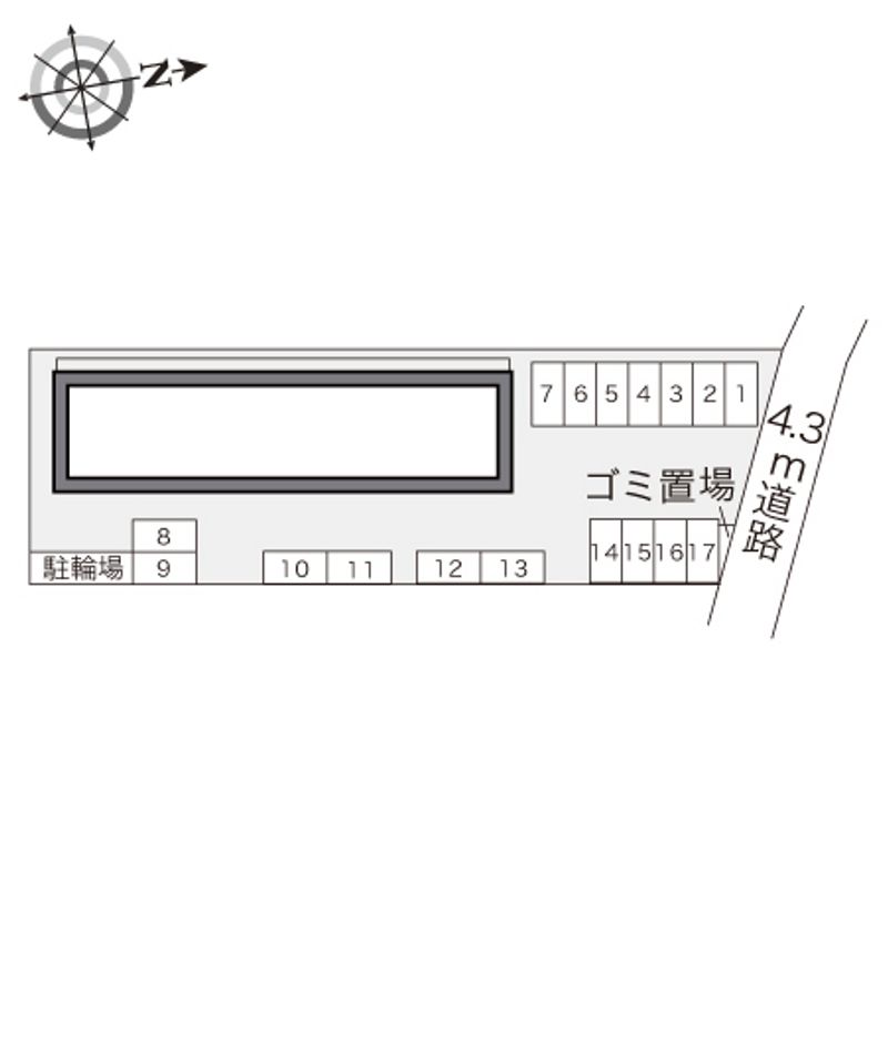 レオパレスプチ・シュマン 配置図