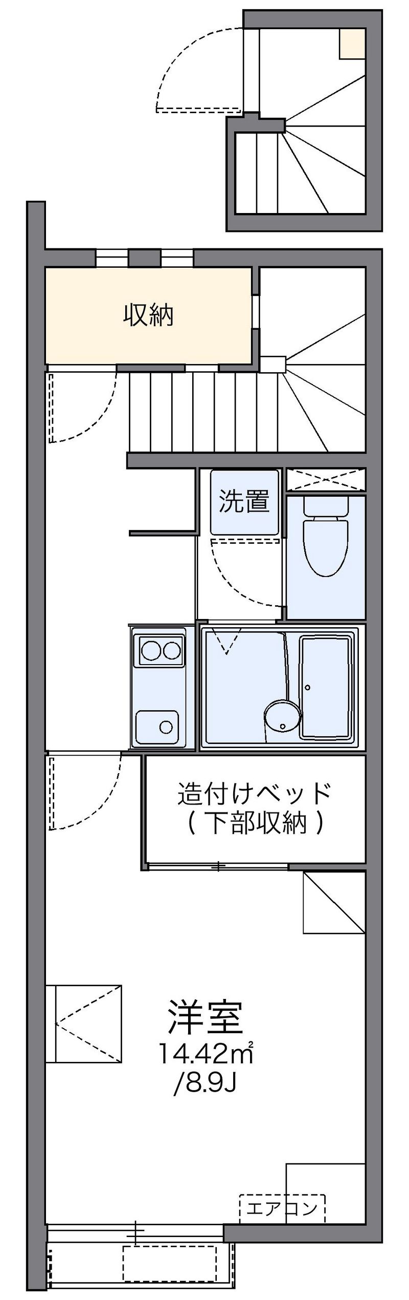 レオネクストカストル雄 間取図