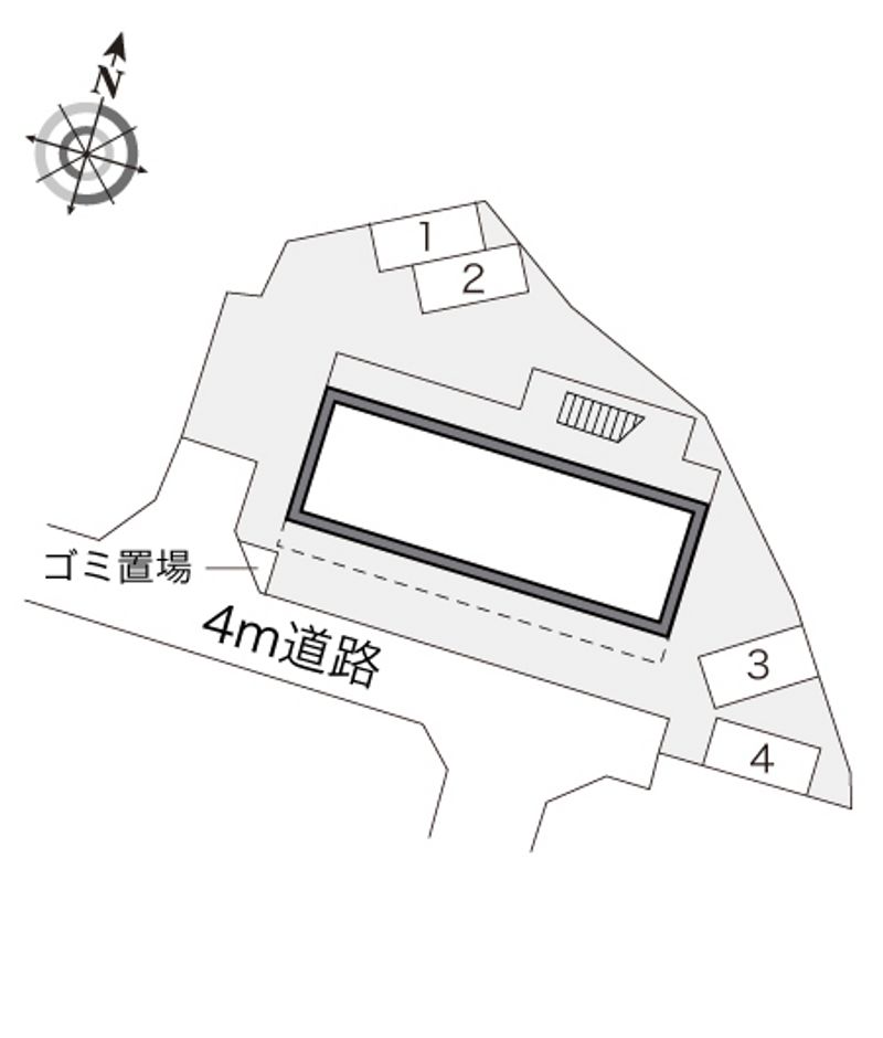 レオパレスグリーンヒルズ 配置図