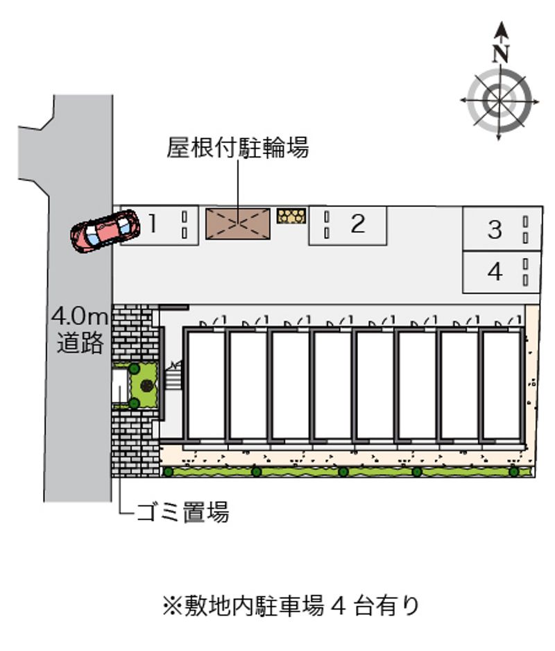 レオパレスドゥ　リジェール 配置図