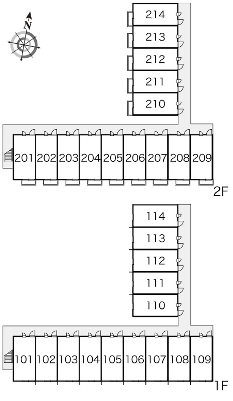 レオパレスヴィラ南平台 間取り配置図