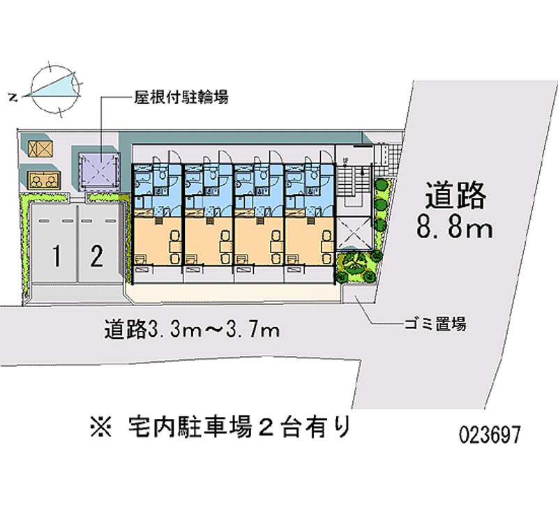 レオパレスバンダイ 区画図