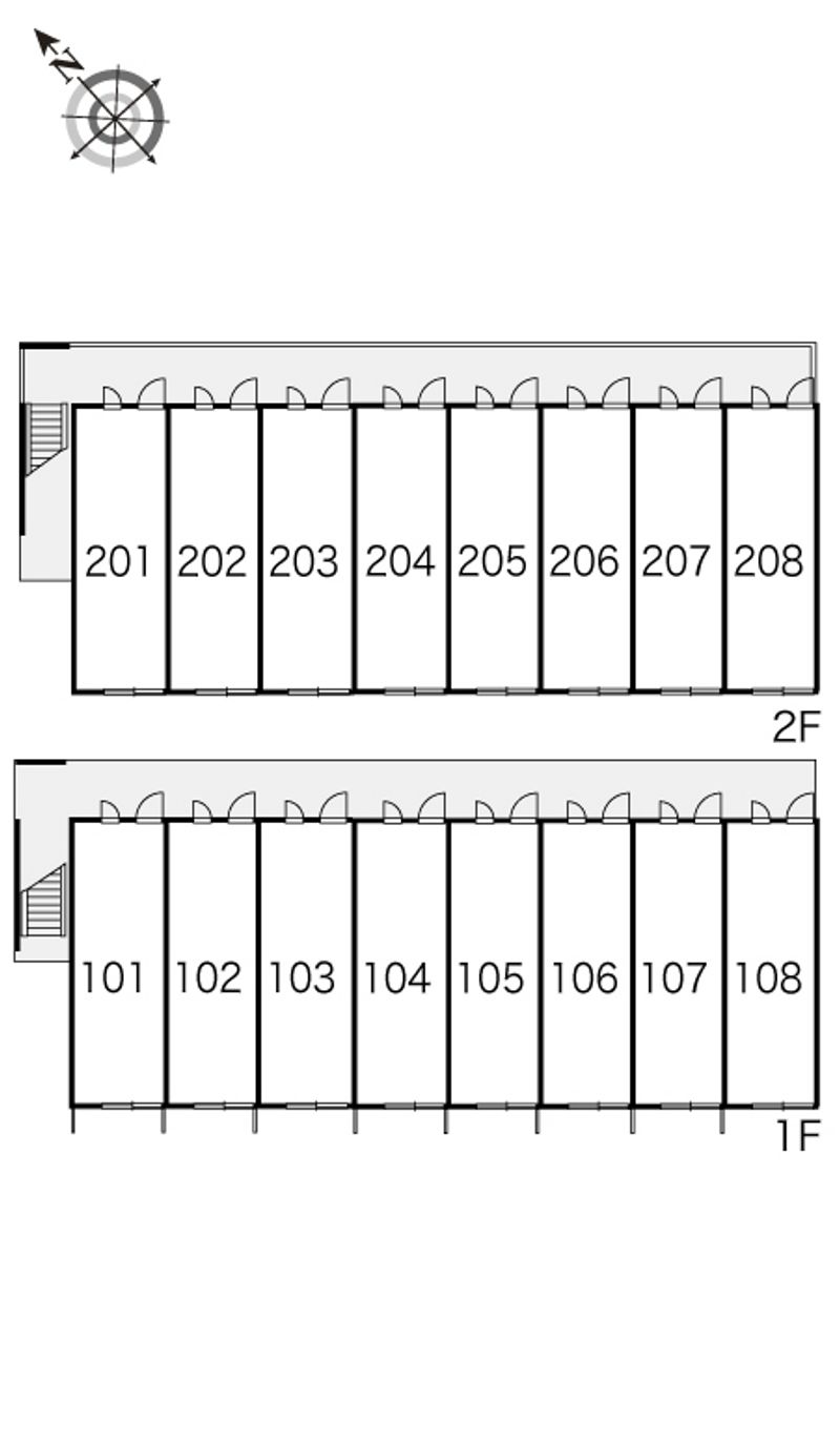 レオパレス富田 間取配置図