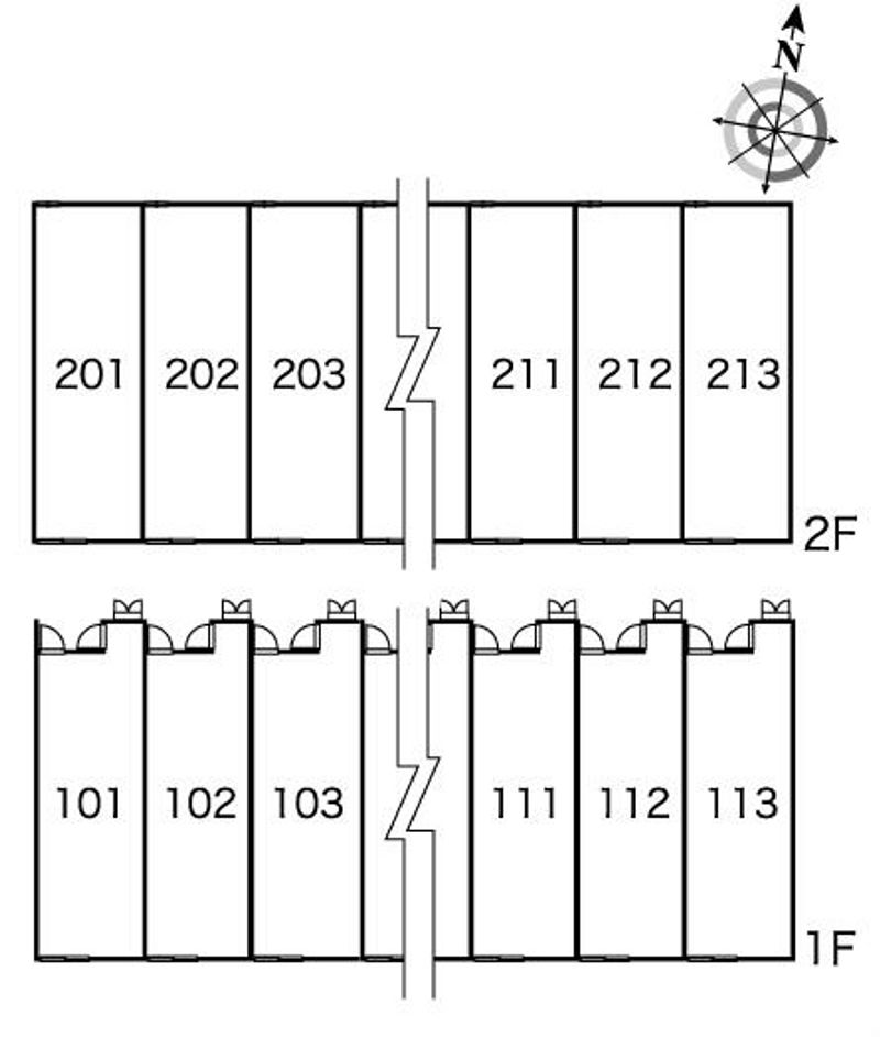 レオパレスエルステル 間取配置図