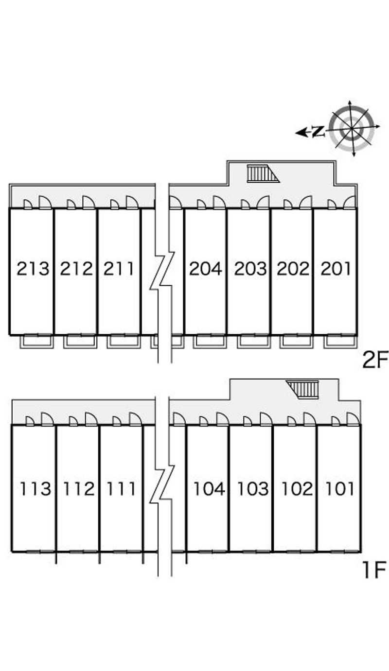レオパレスクレインベールⅡ 間取り配置図