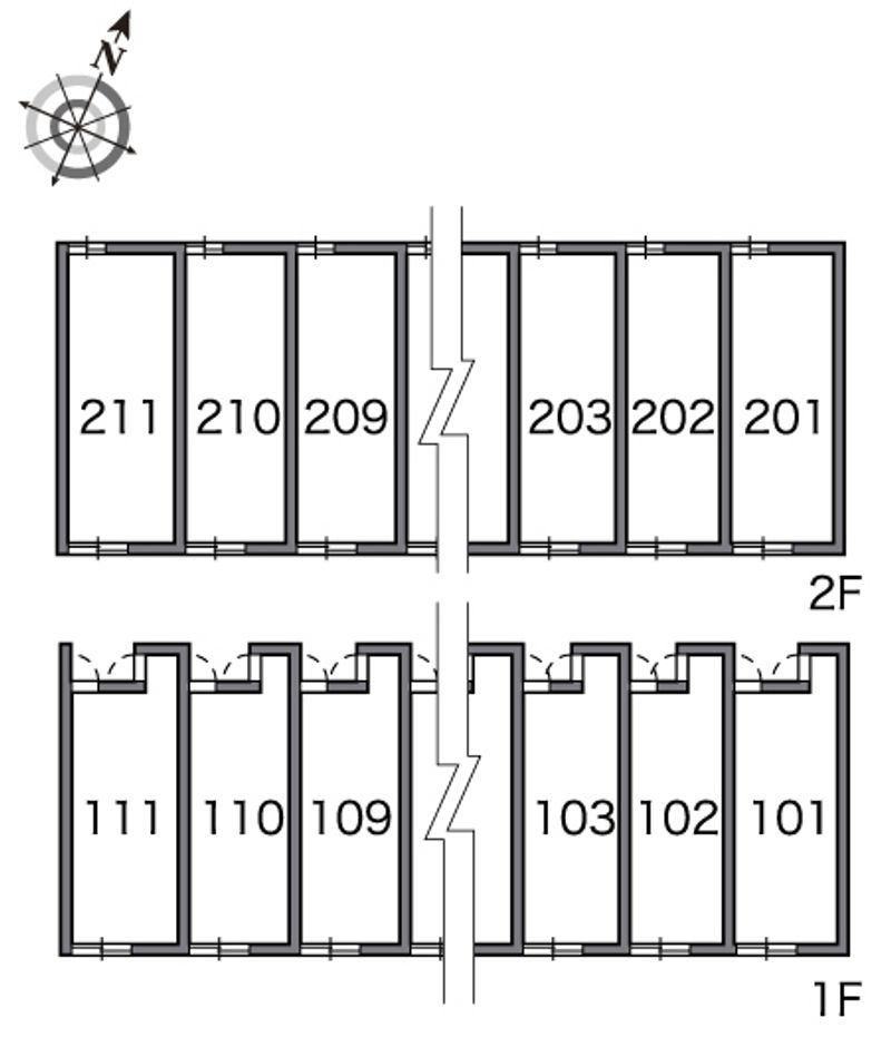 レオパレスカルミア住吉　Ａ 間取配置図