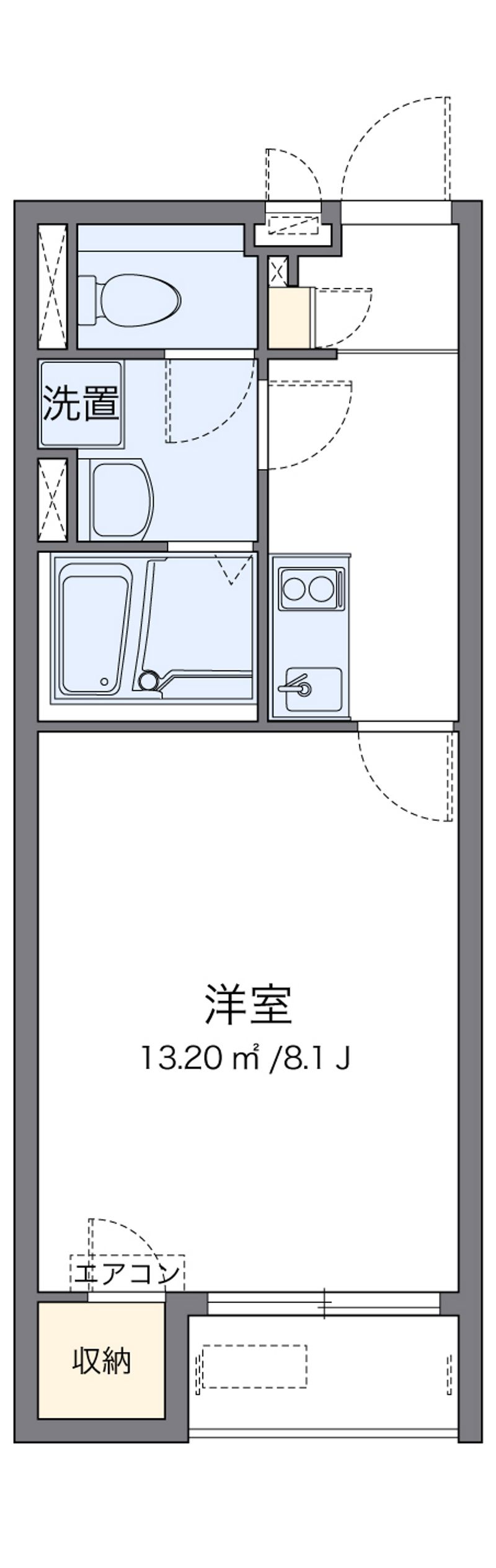 クレイノＨＯＭＥＪＩＮＤＥＮ 間取図