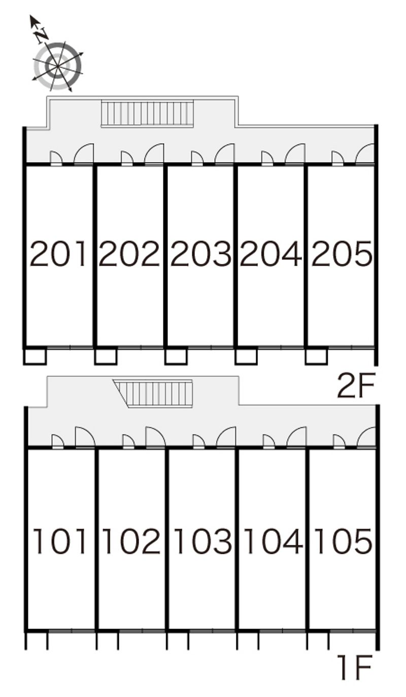 レオパレス日の出 間取り配置図