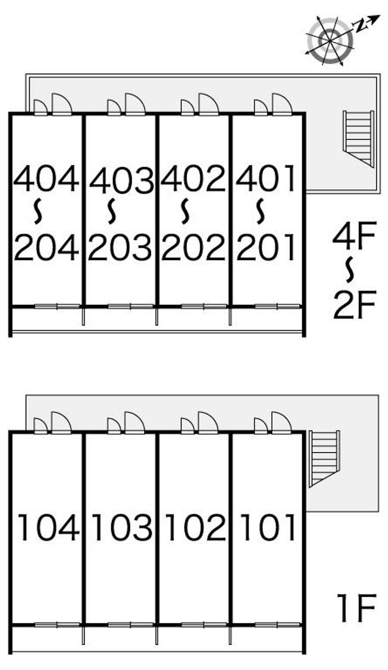 レオパレスソフィア 間取配置図