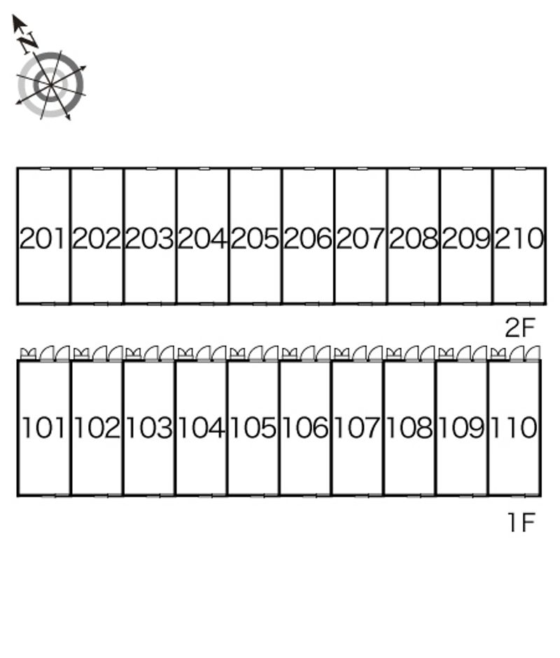 レオパレス石瀬 間取配置図