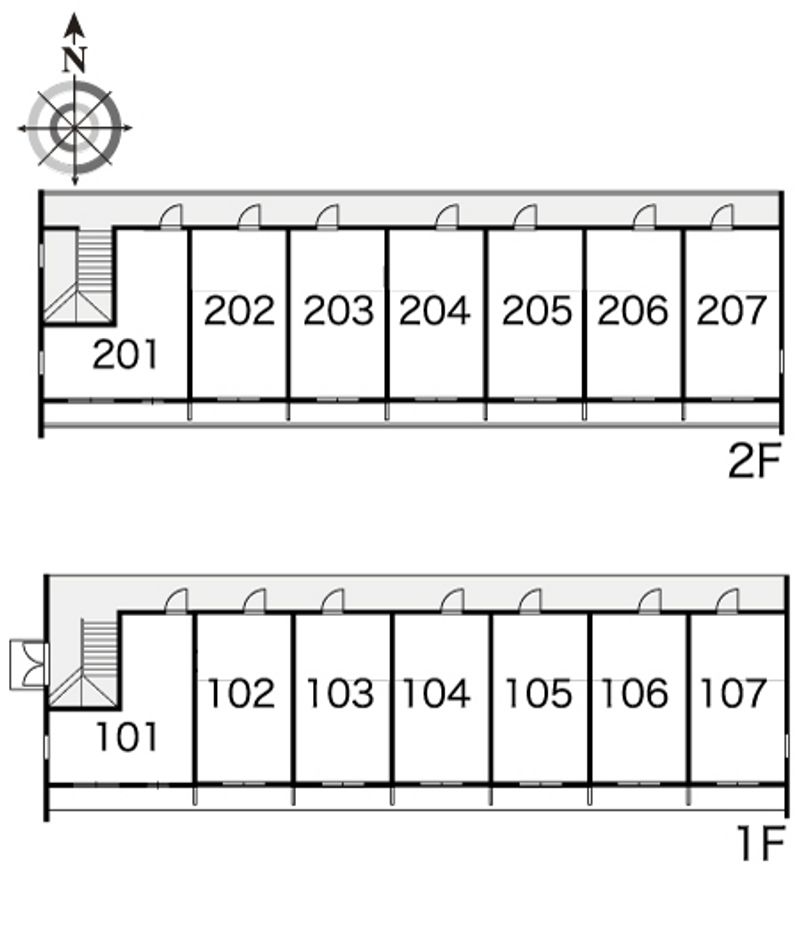 レオパレス徳田 間取配置図
