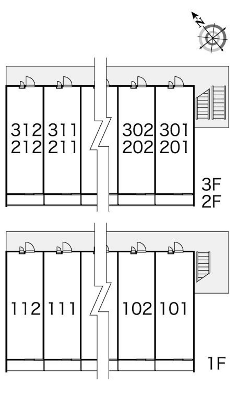 レオパレスクイーンハイツ小山 間取配置図