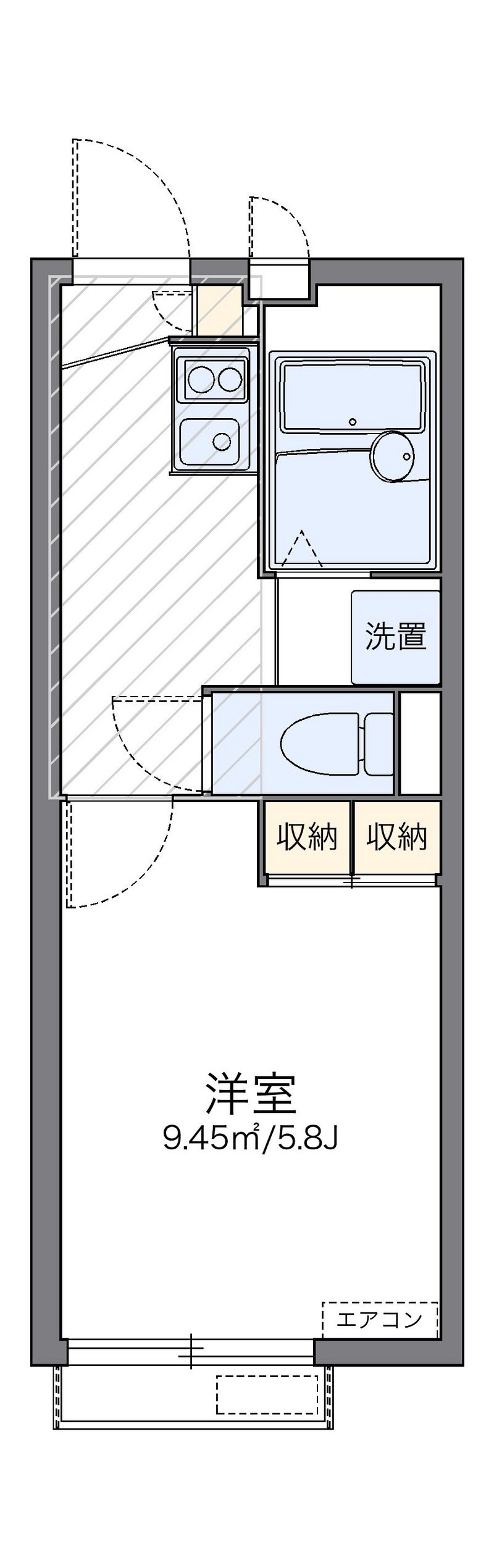 レオパレスガーデンヒルズ 間取図