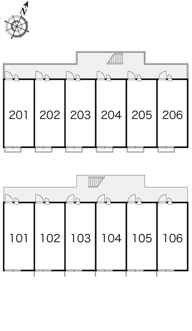 レオパレスさくら 間取り配置図