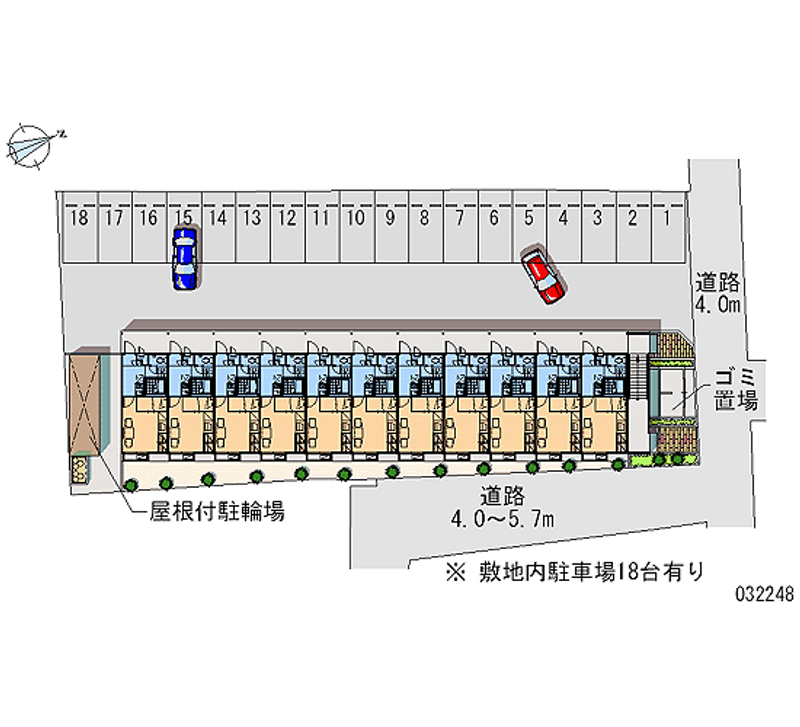 レオパレスエスポワール小浜町 月極駐車場