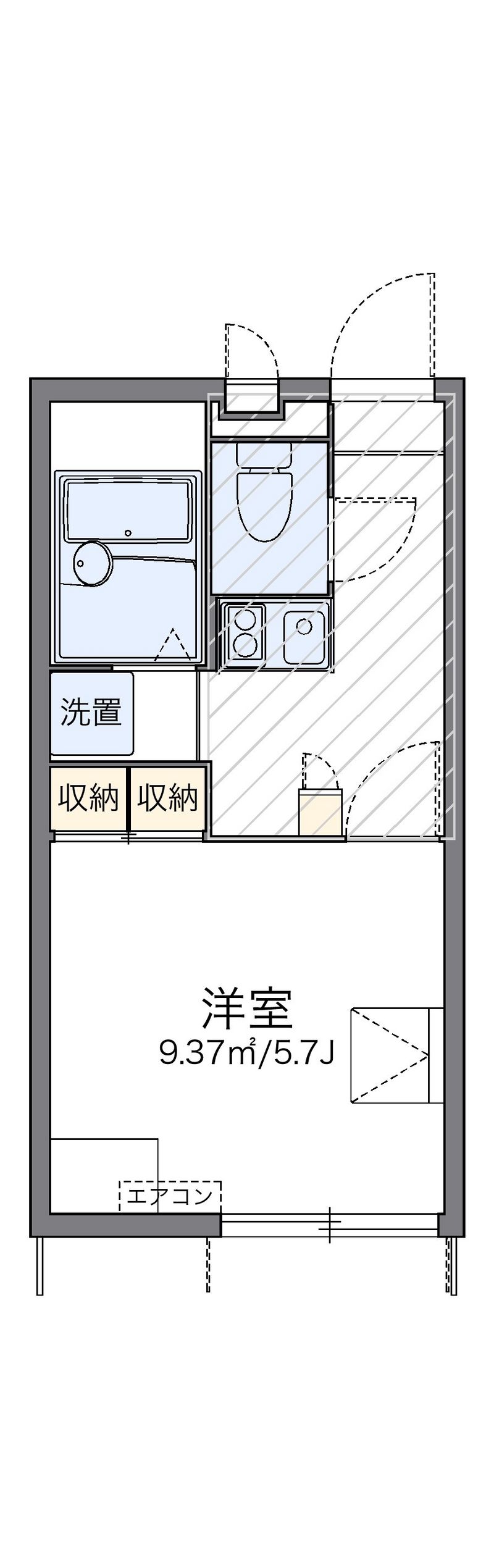 レオパレスシーガル羽田 間取図