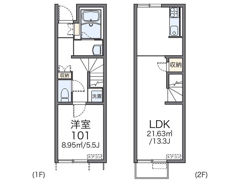 レオネクストクレール住吉Ⅱ 間取図