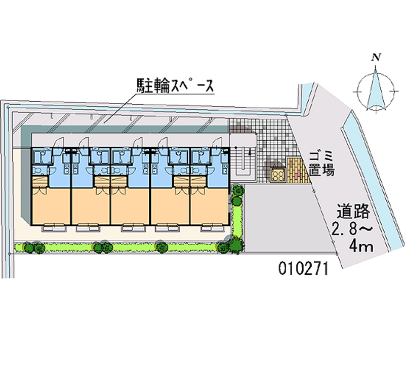 レオパレスＮｏｒｔｈＣｏｕｒｔ 区画図