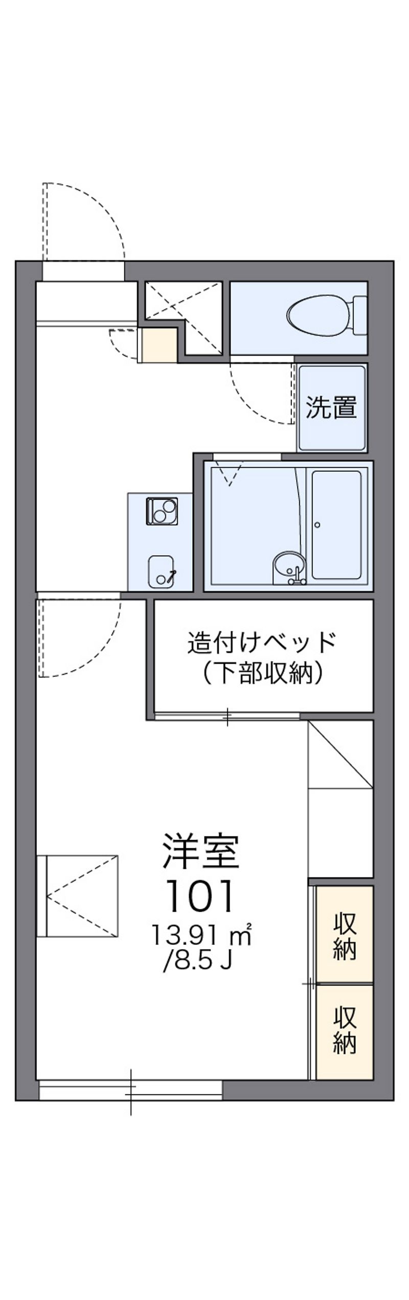レオパレスＫＩＮＡＭＩ 間取図