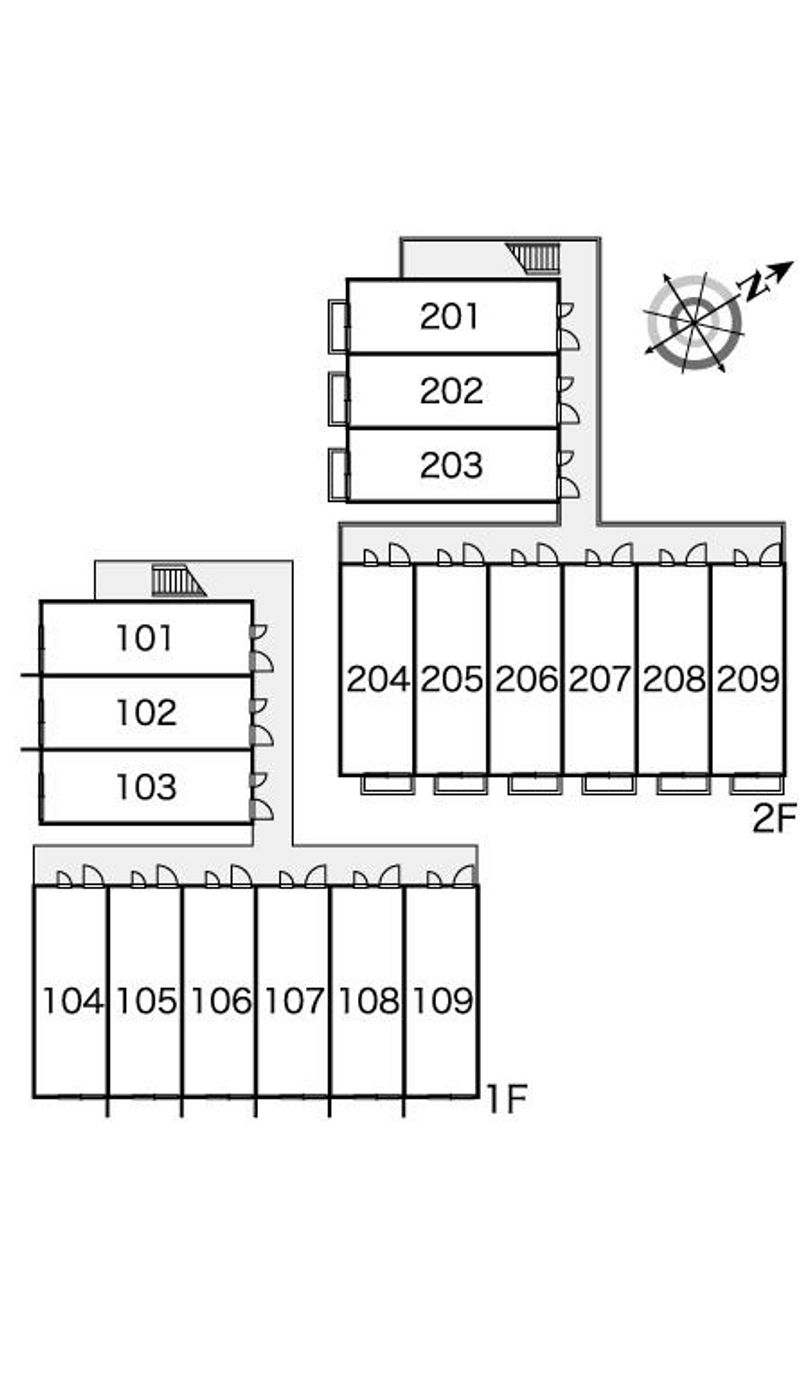 レオパレスＣｈｒｉｓｔ 間取配置図