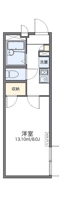 レオパレス三津屋北Ⅱ 間取り図