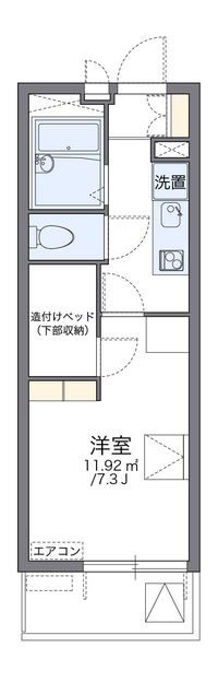 レオパレスイースト　フィールド 間取り図