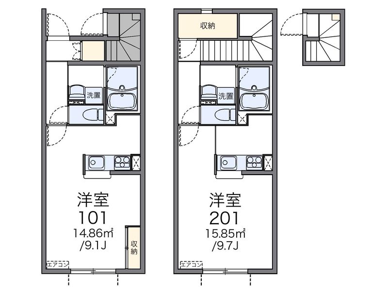 レオネクストなのはな 間取図
