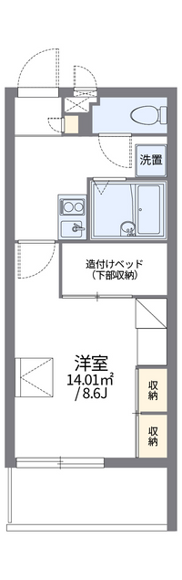 レオパレス美らシティ津波 間取り図