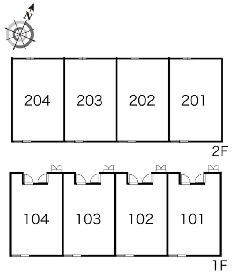 レオパレスエーヴィヒ 間取り配置図