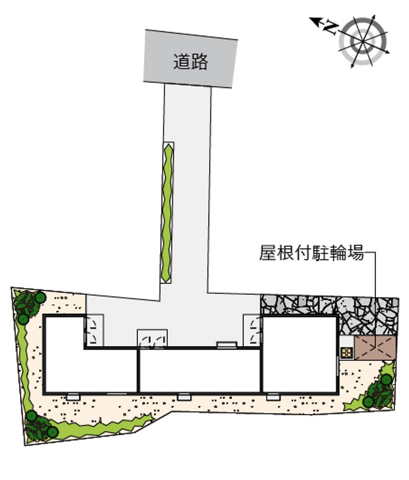 レオパレス日野 配置図