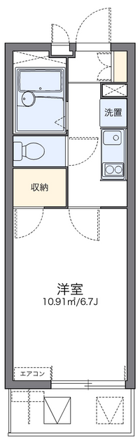 レオパレスエクセルケンＦｉｖｅ 間取り図