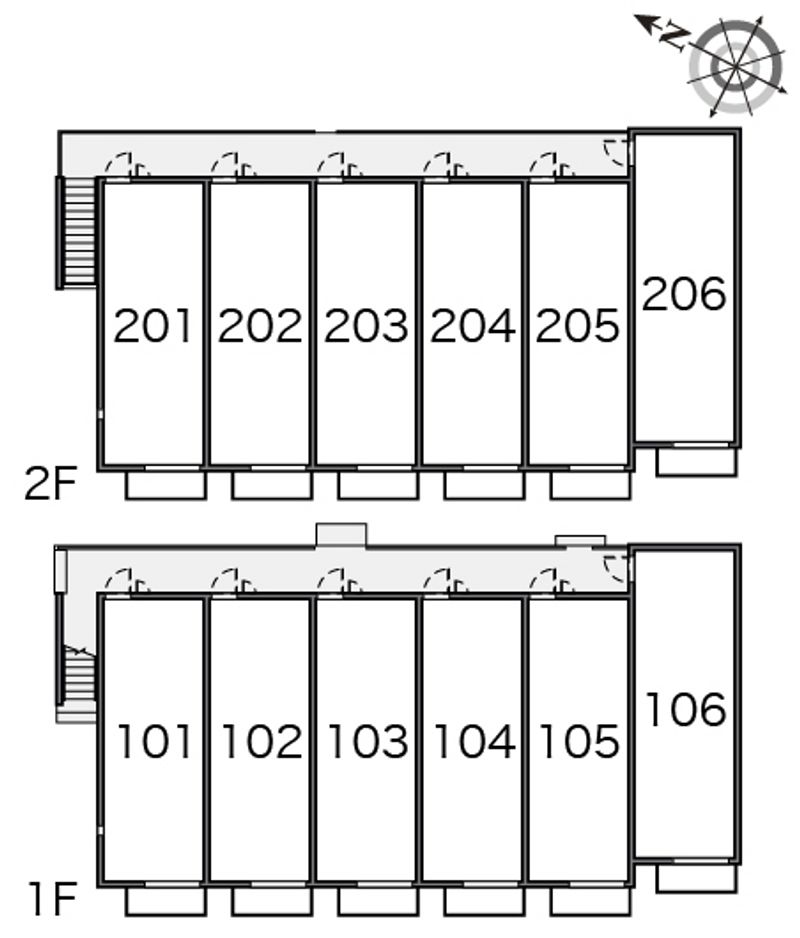 ミランダメゾン　コンフォール 間取配置図