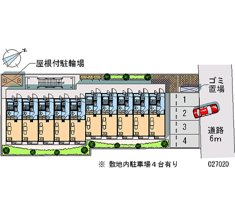 レオパレス復古 月極駐車場