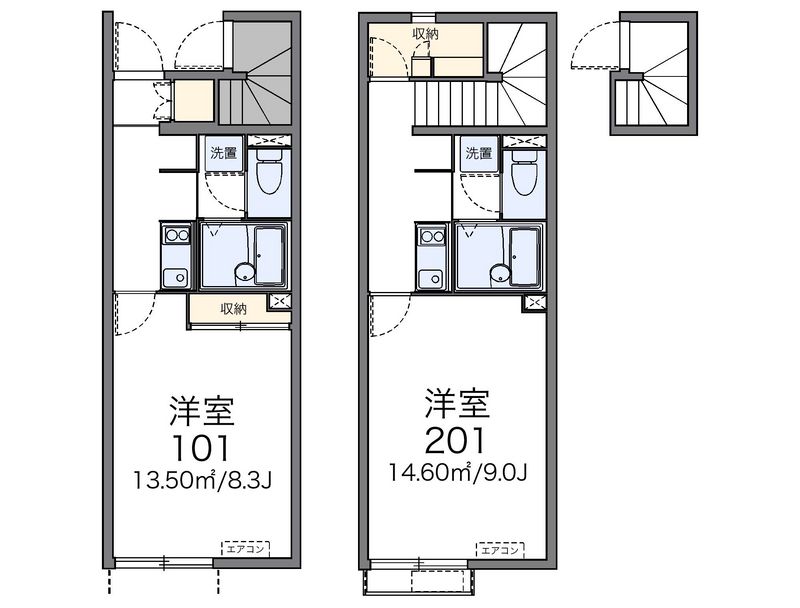レオネクストガルデン青江 間取図