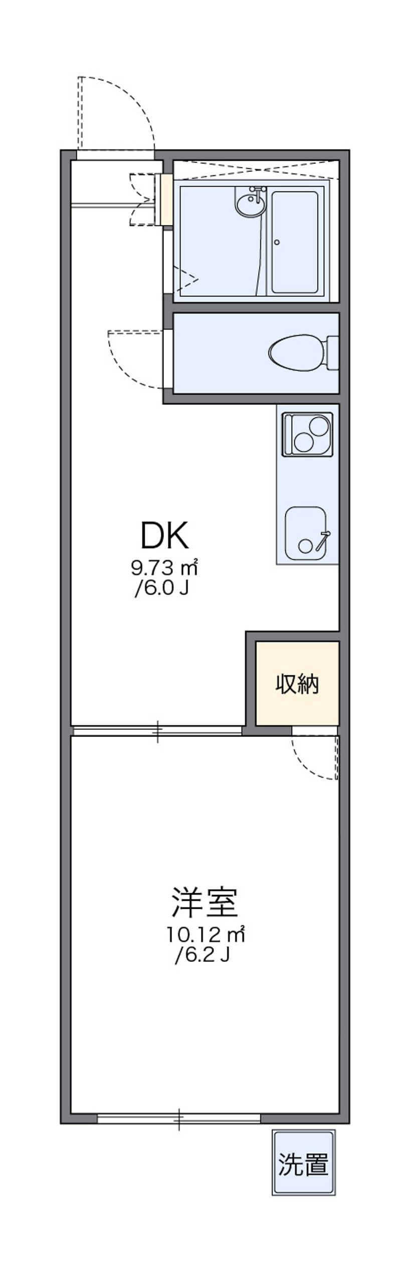 レオパレス本城東三番館 間取図
