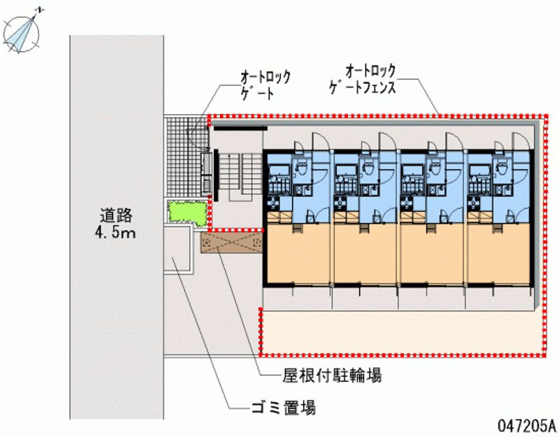 レオパレスイキ西新宿 区画図