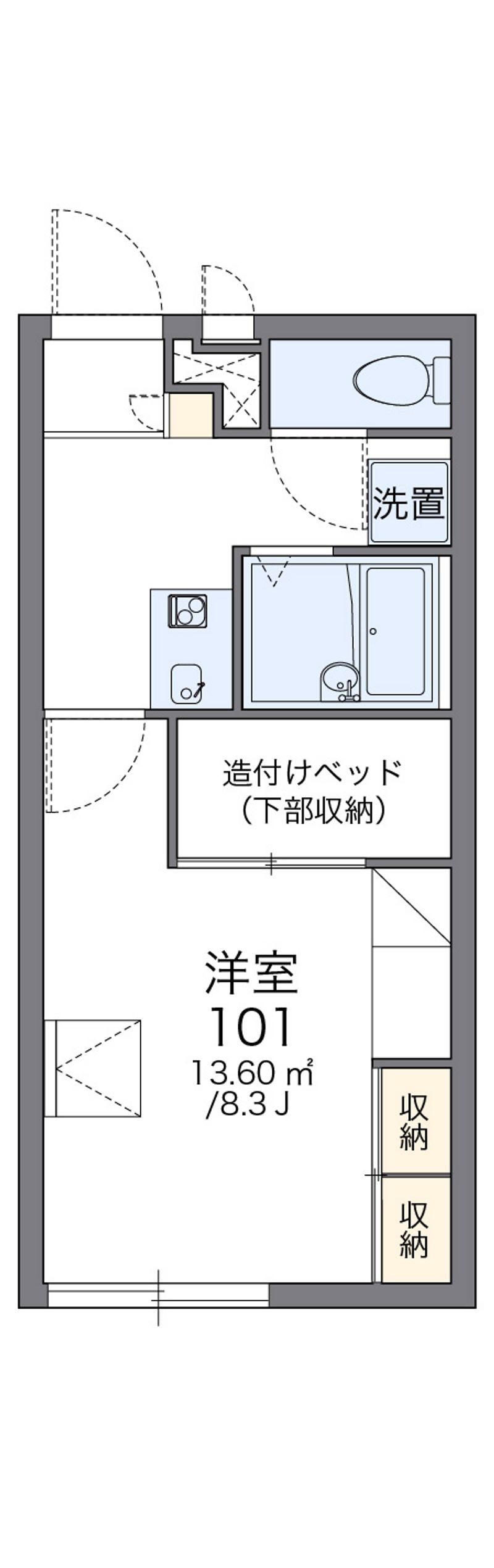 レオパレス鈴木第２ 間取図