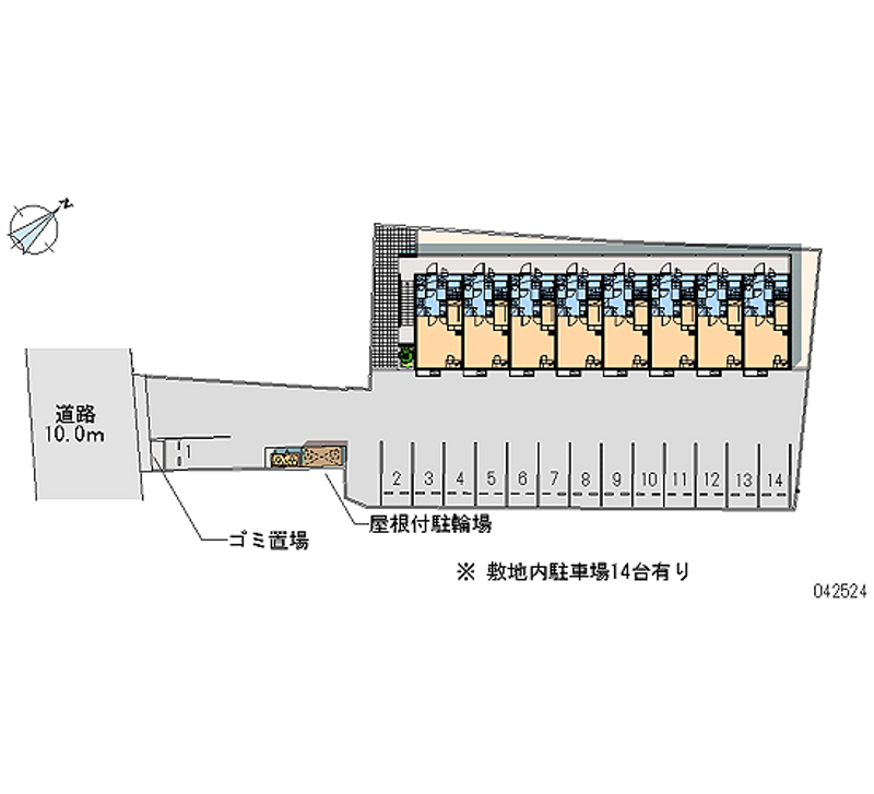 42524 bãi đậu xe hàng tháng