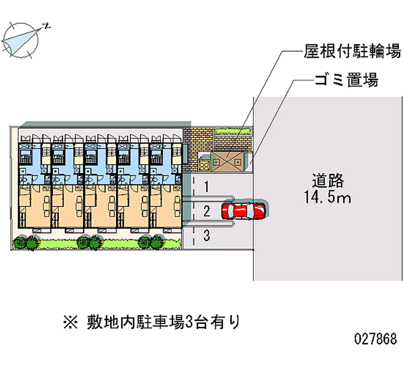 レオパレスヒラソル 月極駐車場