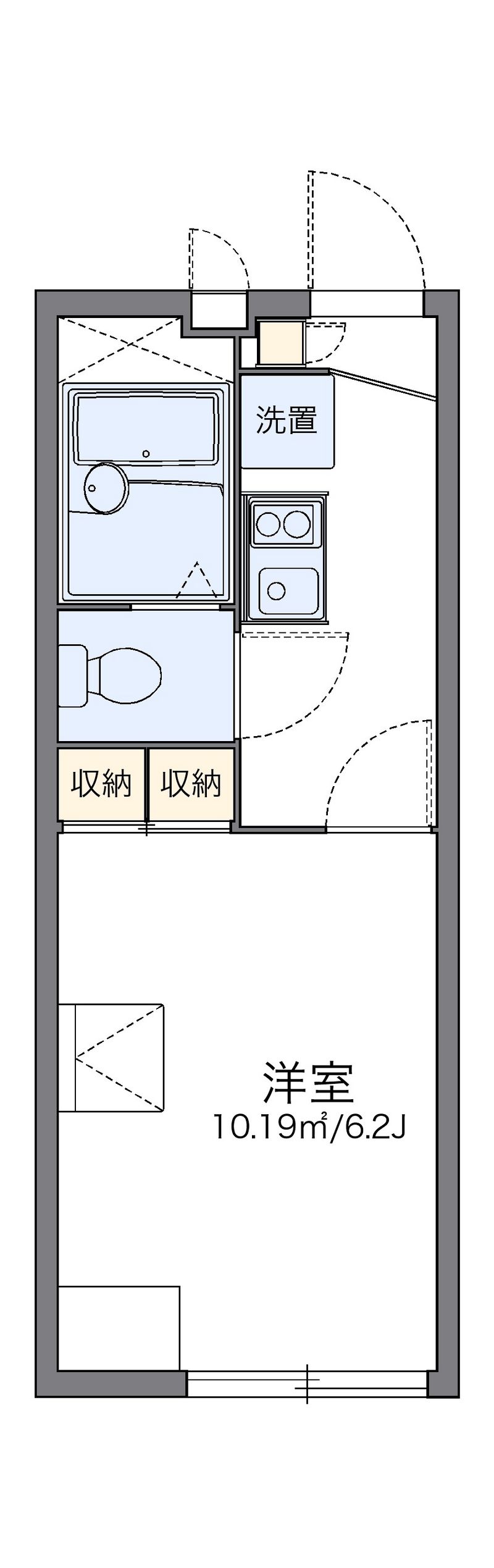 レオパレス鍵 間取図