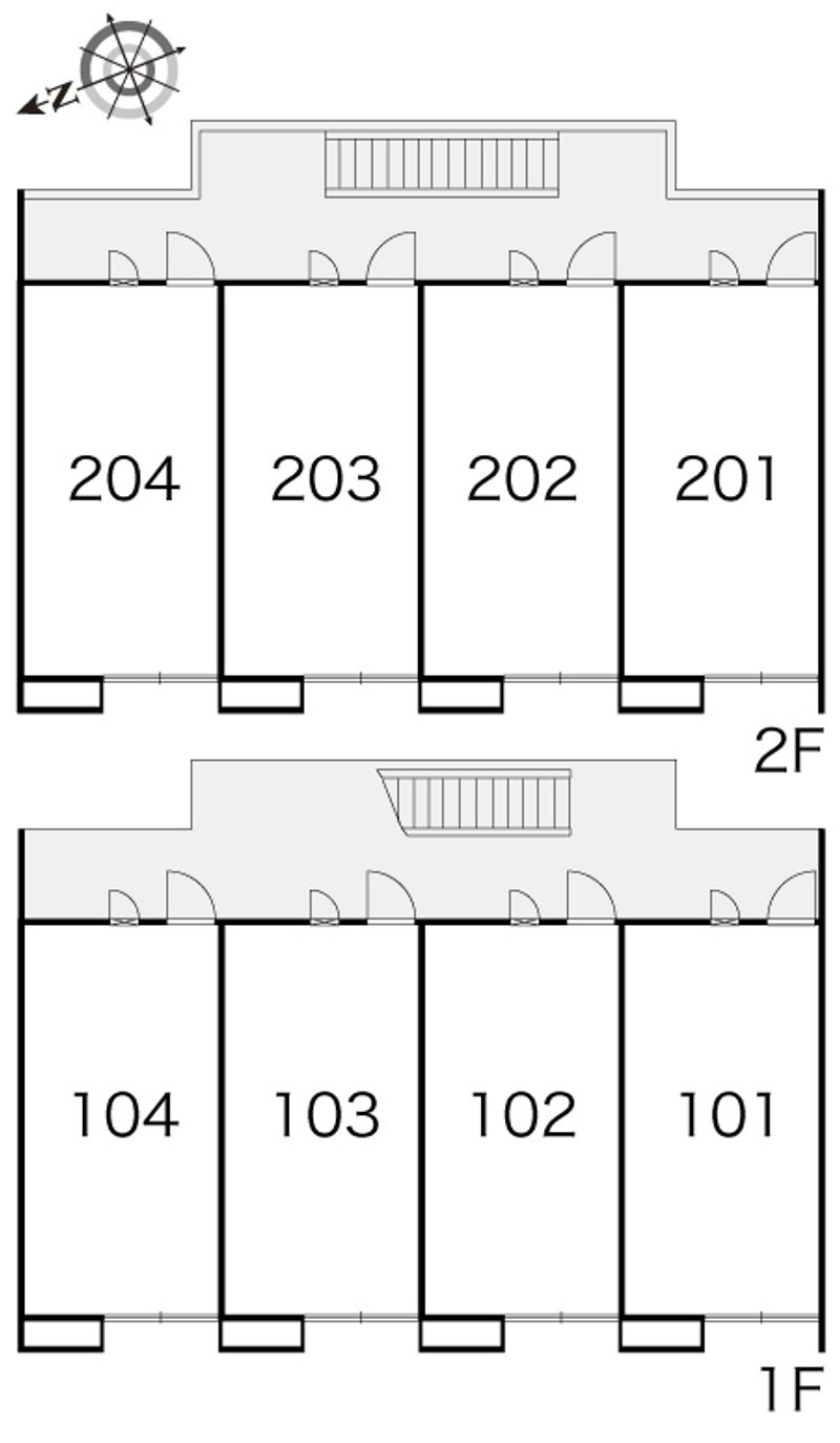 レオパレス清本町 間取配置図