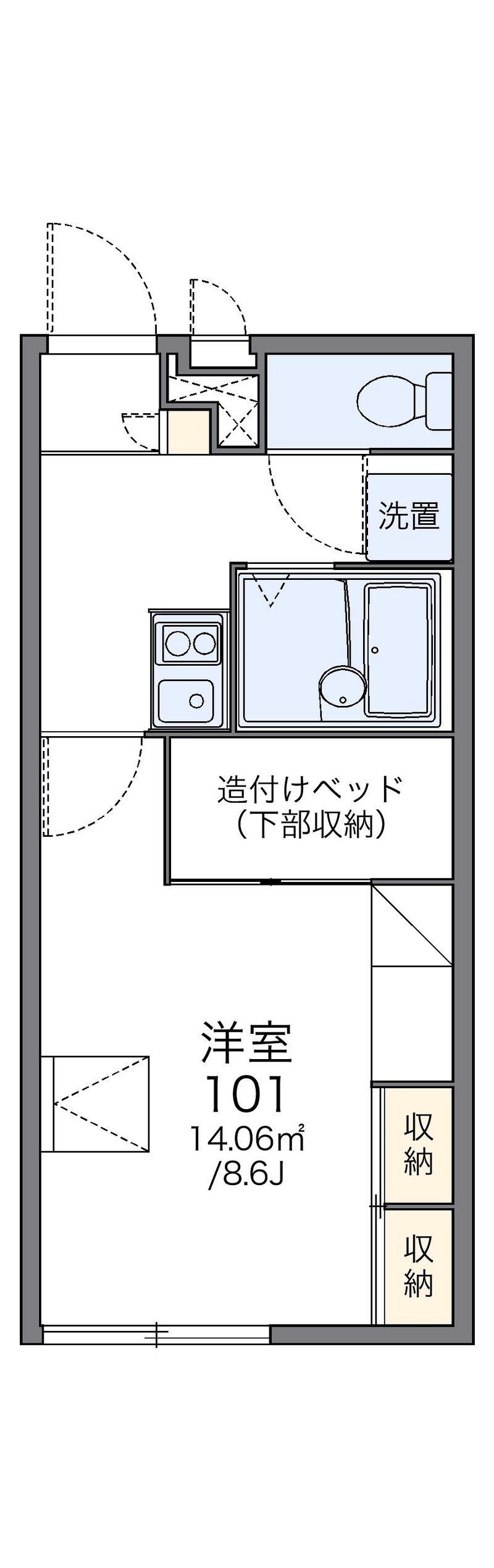 レオパレス今宿 間取図