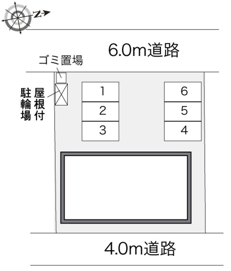 レオパレスプロムナード 配置図