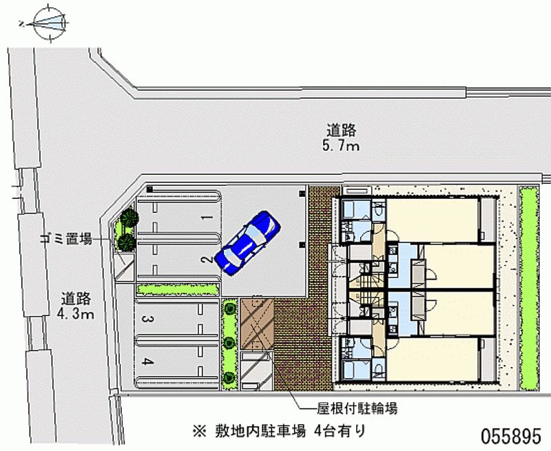 クレイノプレジオＢ 月極駐車場