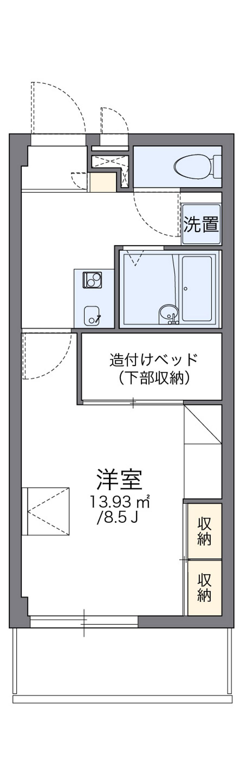レオパレスナラヤ 間取図