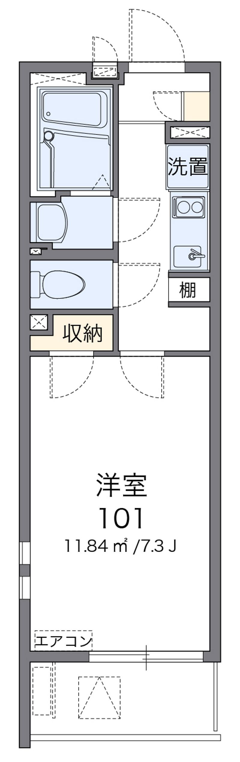 クレイノＳＯＬＵＴＩＯＮＳⅥ 間取図