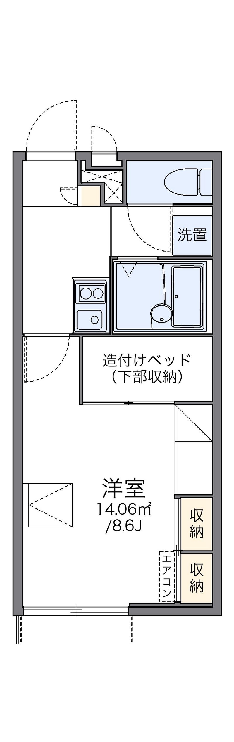 レオパレスサクラⅡ 間取図