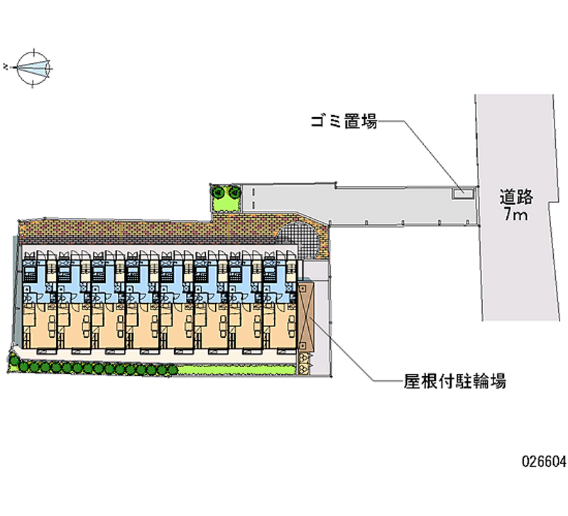 レオパレスソフィアグレイス十三 区画図
