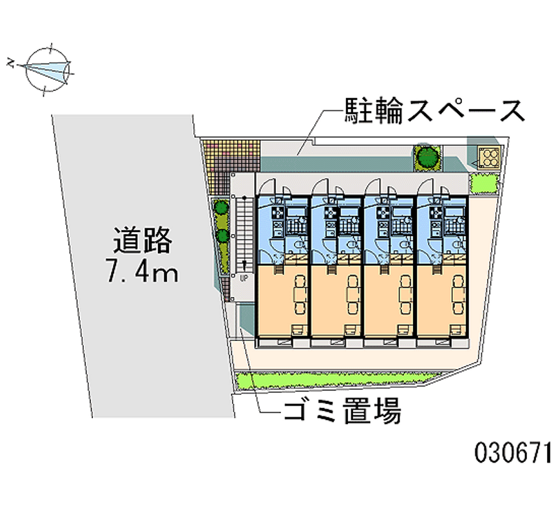 レオパレスヒルズ唐沢 区画図