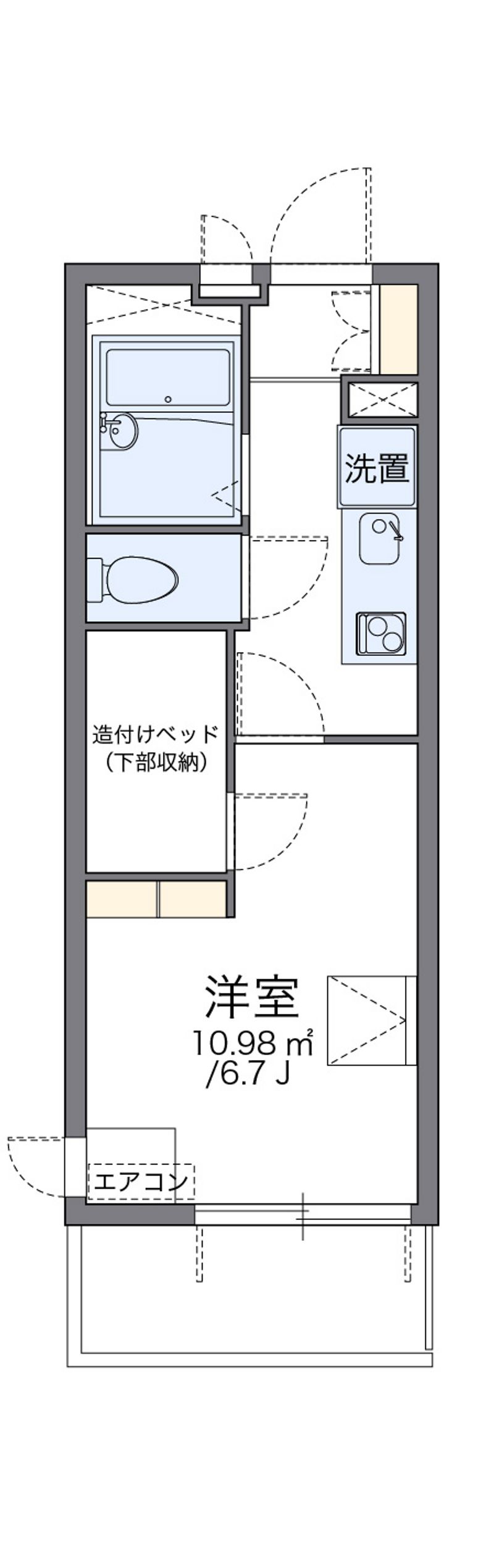 レオパレス中原 間取図